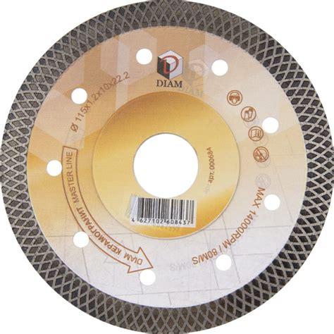 Диск по керамограниту Master Line (115x1.2x10x22.2 мм) Diam 000684 ...