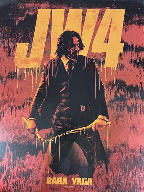 John Wick: Chapter 4 Poster Teases Time Running Out For Keanu Reeves