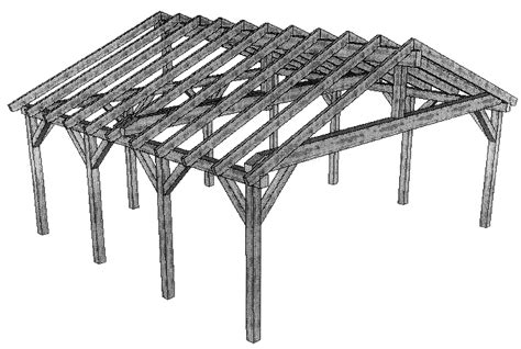 Carport Bauanleitung - Aufbau - kostenloser Bauplan