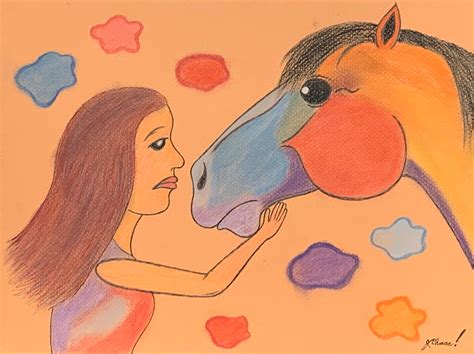 human  horse relationship  colorful  jonstallion  deviantart