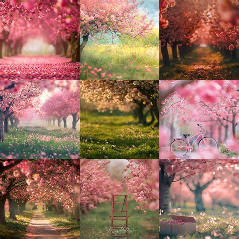 Ultimate Cherry Blossoms Background Bundle – Meg Bitton Productions