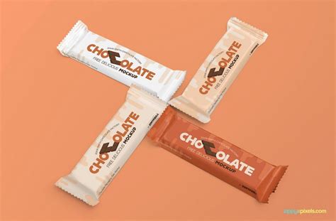 Amazing Chocolate Bar Branding Mockup - Templatefor