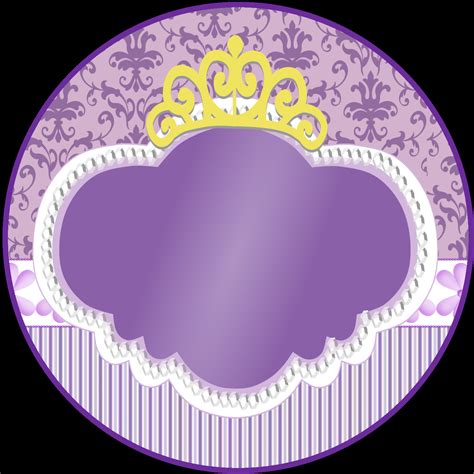 Sweet Sofia the First: Free Printable Invitations and Candy Bar Labels