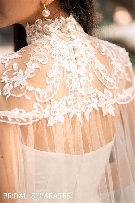 Lace Bridal Cape Veil, Lace Wedding Cape, Long Bridal Cape Veil, Lace