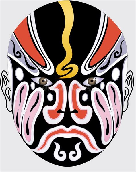 chinese opera face stock illustration illustration  opera
