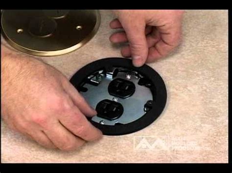 how to install a floor outlet