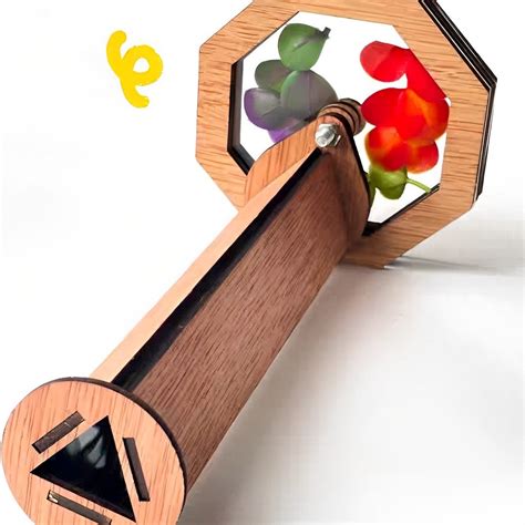 Natural Wood Kaleidoscope Kit | DIY Handmade Wooden Kaleidoscope Kit ...