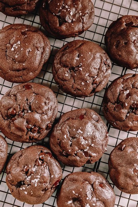 double chocolate chunk cookies