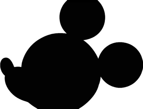 Mickey Mouse Head Silhouette - Mickey Mouse Silhouette,png download ...