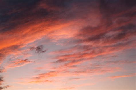 red sky clouds