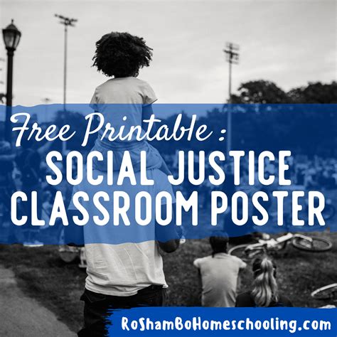 social justice classroom poster roshambo homeschooling