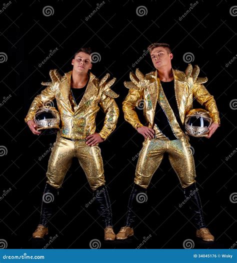 Handsome Confident Strippers Posing in Studio Stock Photo - Image of