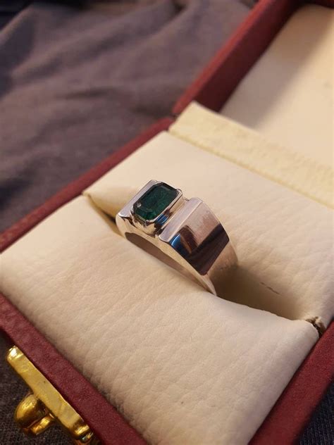 natural emerald ring etsy