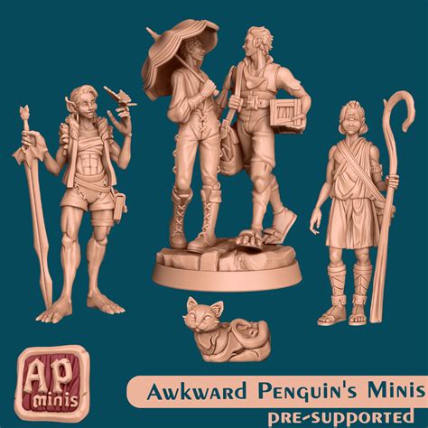 Adventurers and NPC’s for your ttrpgs of choice in a little MMF store