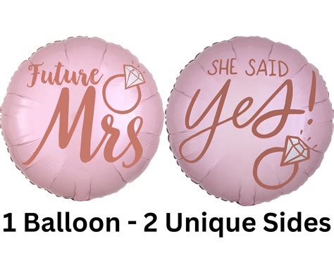 17" She Said Yes! / Future Mrs Foil Balloon – Inflate Balloons