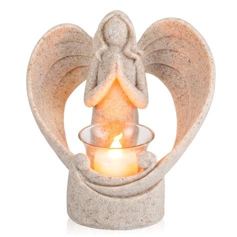 Sympathy Gift In Memory Of Loved One Angel Statue Tealight | Desertcart