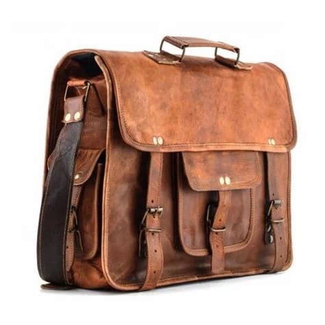 brown leather file case bag  rs piece  mumbai id