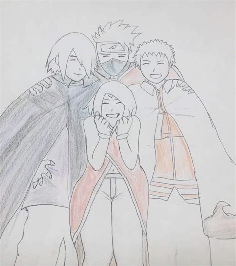 Dibujo Equipo 7 • Thenextgeneration | •Boruto Amino Fans• Amino