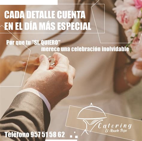 Catering - 💍 Cada detalle cuenta en el día más especial. 🎉 Sabemos que