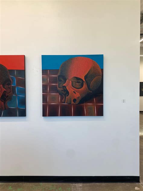 Jaylen Pigford - Dotted Skull II, Contemporary Figurative Painting