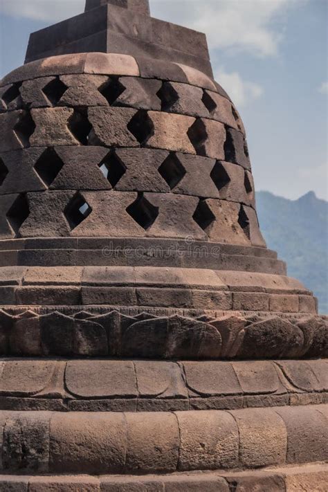 Borobudur Temple Stupa Made of Stone Stock Photo - Image of ...