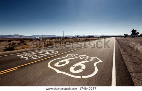 Famous Route 66 Landmark On Road Stock Photo (Edit Now) 174842957