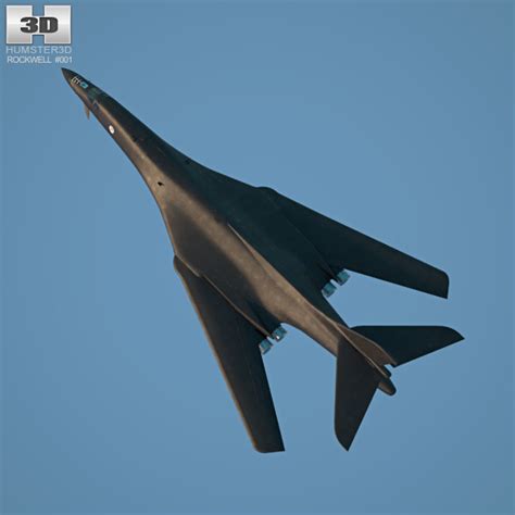 Rockwell B-1 Lancer 3D model - Aircraft on Hum3D