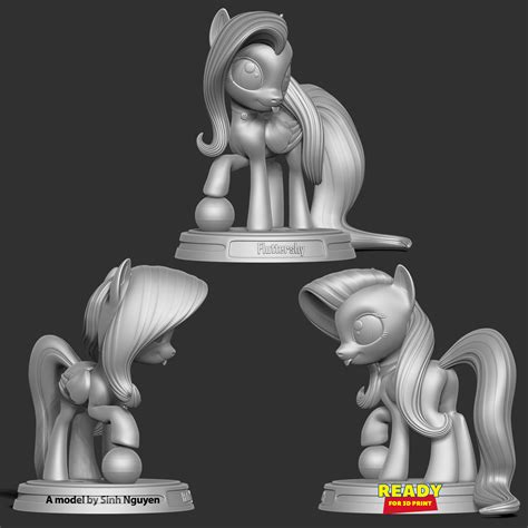 🐎 Fluttershy - Little Pony・ 3D File for ・Cults