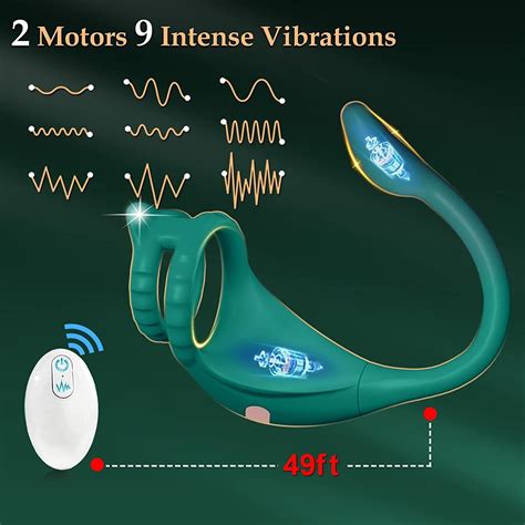 Adjustable Cock Ring Anal Vibrator Butt Plug Prostate Massager Sex Toys