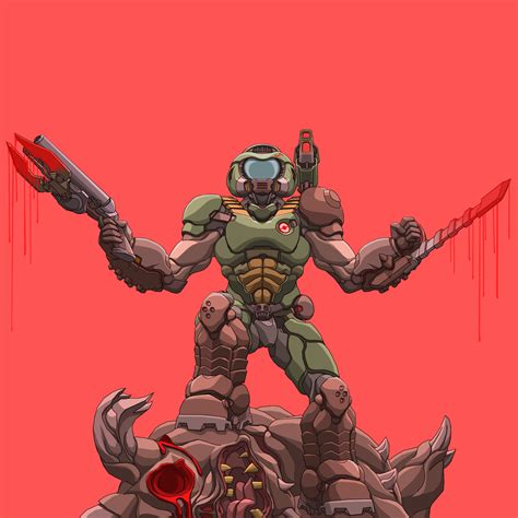 Here have a Doom Slayer doodle just because I like you :3 | Doom | Know Your Meme