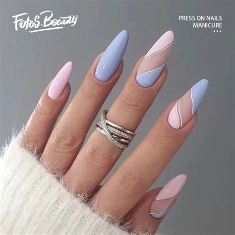 12+ Irresistible Blue and Pink Nail Designs You Must Try in 2024