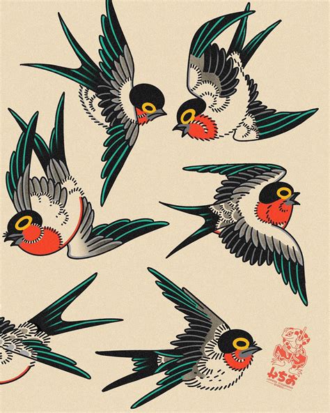 Lenny Flash Tattoo on Instagram: "Collection of Tsubame / Japanese