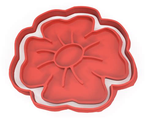 Poppy cookie cutter by alex williams | Download free STL model ...