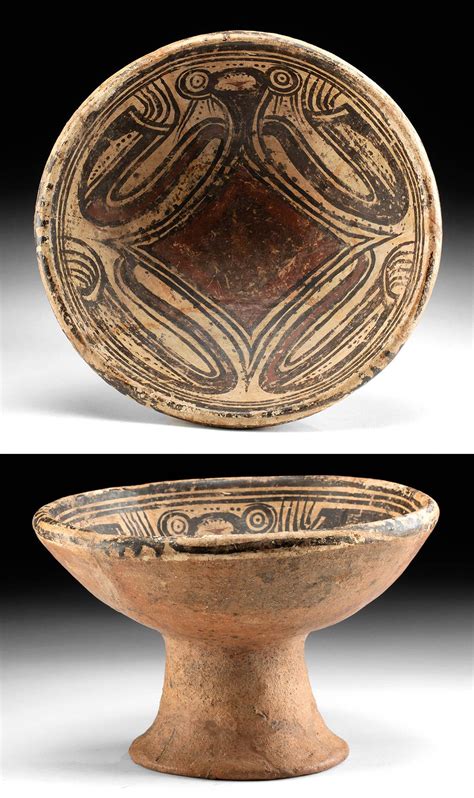 Sold Price: Panamanian Cocle Pedestal Dish Abstract Sloth - December 4