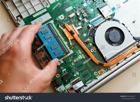 Memory Module Ddr4 Ram Installation Laptop Stock Photo 1664946397 ...