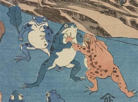 太田記念美術館 Ota Memorial Museum of Art on Twitter | カエルの絵, 歌川国芳, 浮世絵