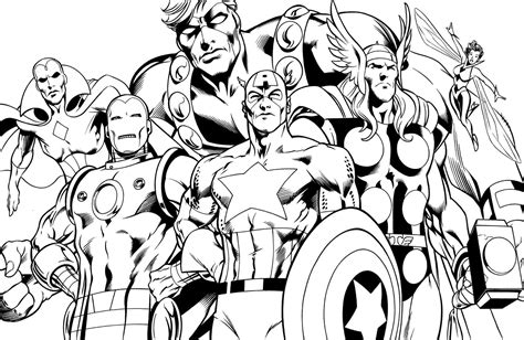 Superheroes coloring pages download and print for free