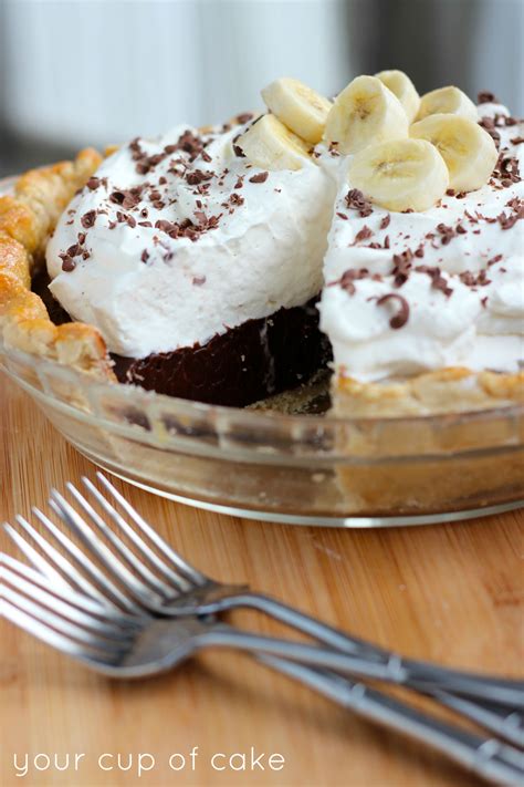 Chocolate Banana Cream Pie - Your Cup of Cake