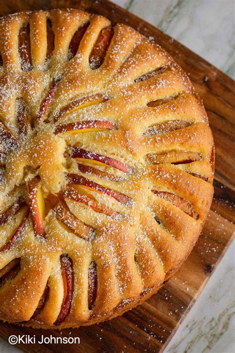 German Peach Cake - Peach Kuchen Recipe | Recipe | Peach cake, Kuchen