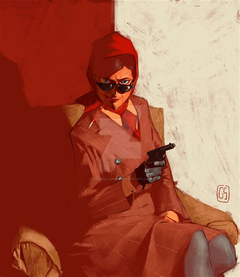 The (female) Spy (Team Fortress 2 fan art) by ORabiscador on DeviantArt