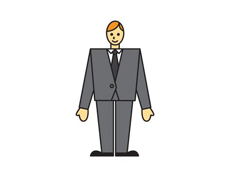 how to draw suit and tie
