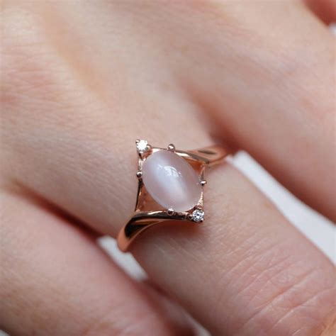 Vintage Ring Moonstone Ring Moonstone Engagement Ring | Etsy