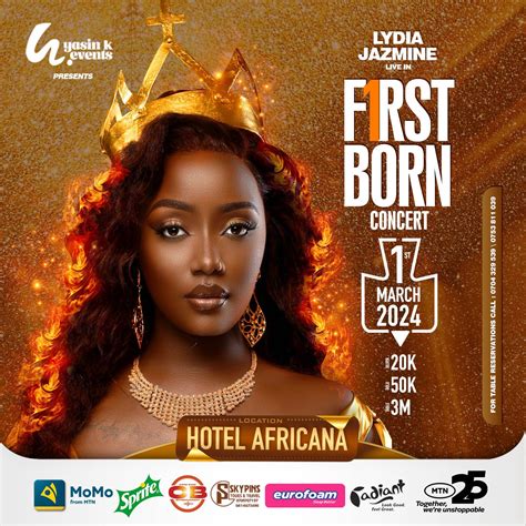 Lydia Jazmine Live First Born Concert - Hotel Africana