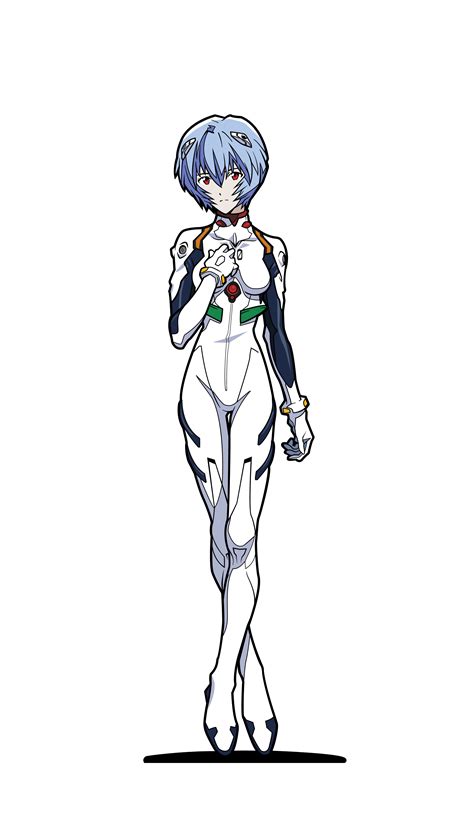 Rei Ayanami, Anime Character, Blue Hair PNG Photo