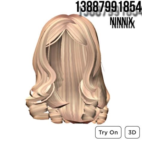 blonde hair roblox