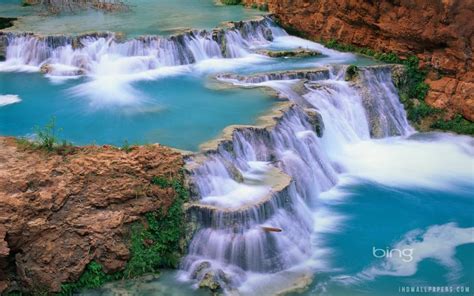 Beaver Falls in the Grand Canyon Arizona wallpaper | nature and landscape | Wallpaper Better