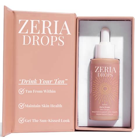 sunless tanning drop zeria
