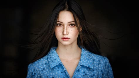 papel de parede mariya volokh mulheres modelo morena cabelo longo