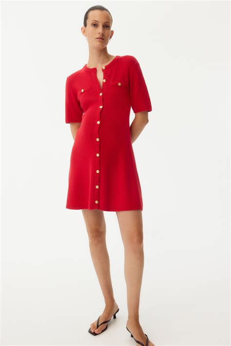 Women's Red MAMA Knit Dress | H&M CA