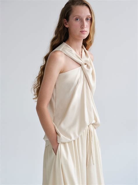 Twisted Draped Top, Nude – SourceUnknown